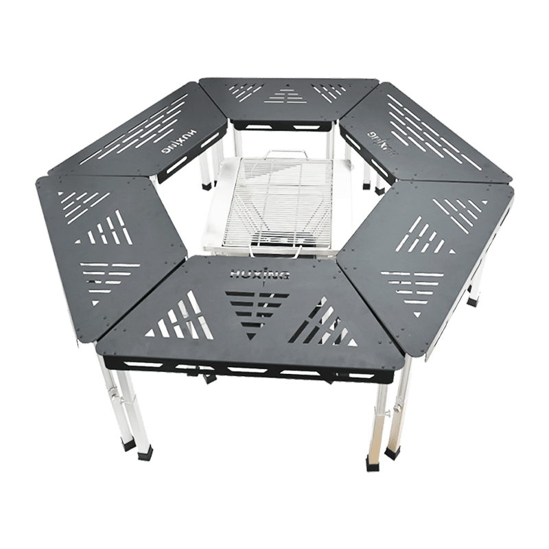 CZ Splicing Folding Aluminum Dining Table